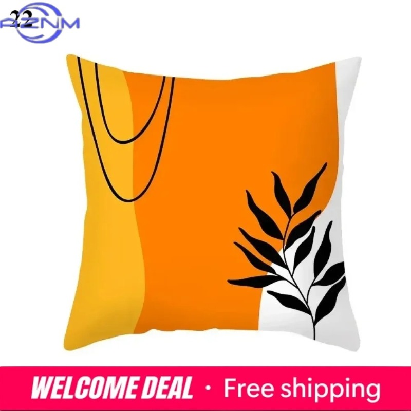 Century Textile & Sewing Supply - Funda de Cojín Abstracta Boho Naranja,