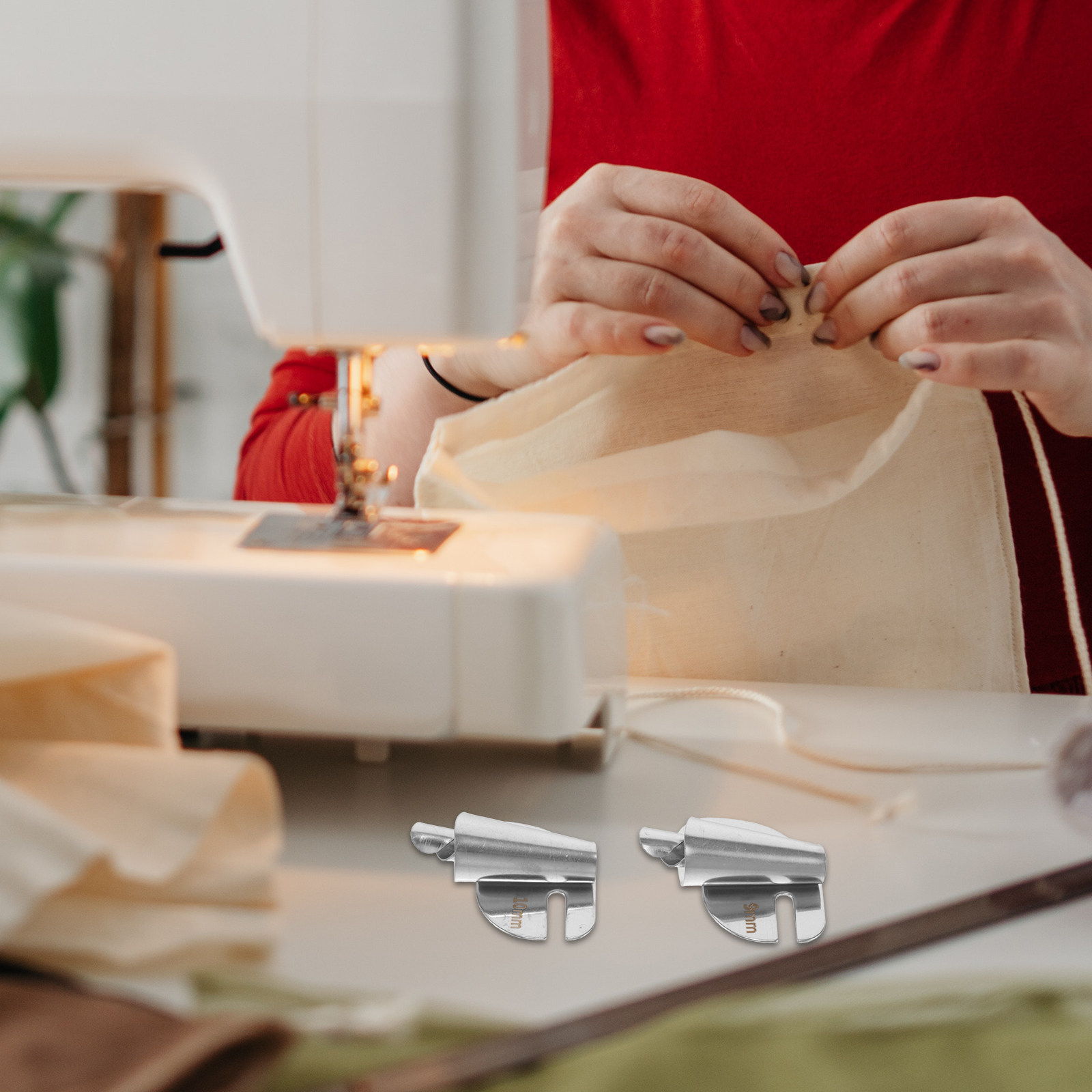 Sewing Hemming - 4 Piezas de Pie de Presión