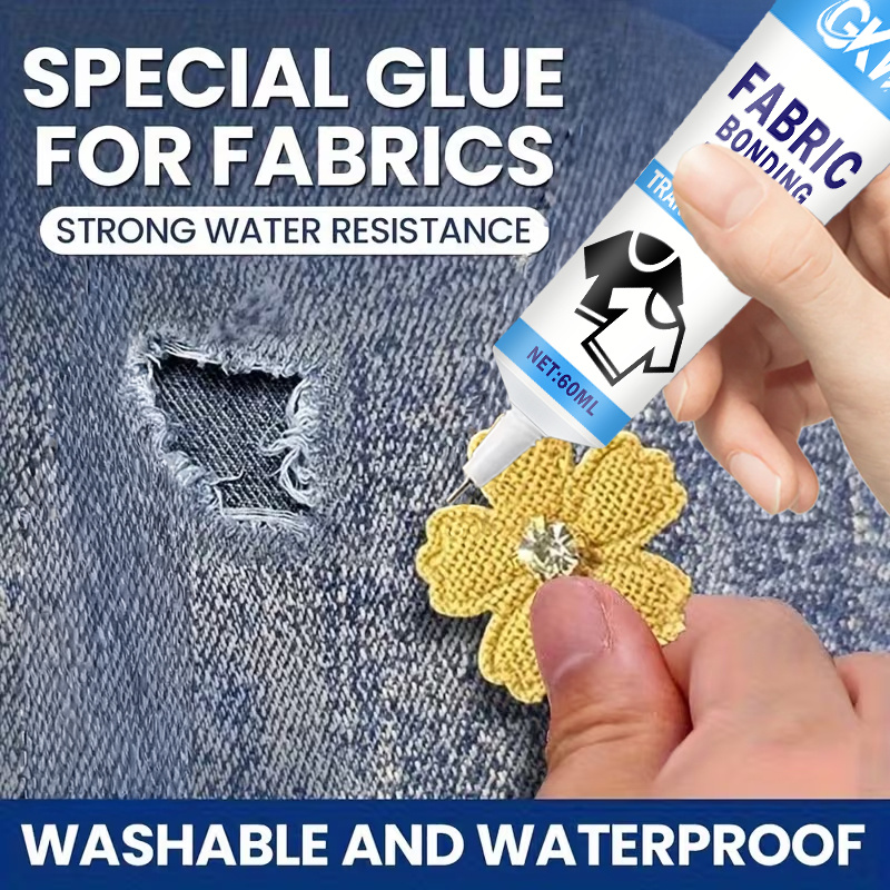 Fabric Glue Bond - Pegamento Fuerte para Telas, Adhesivo Transparente