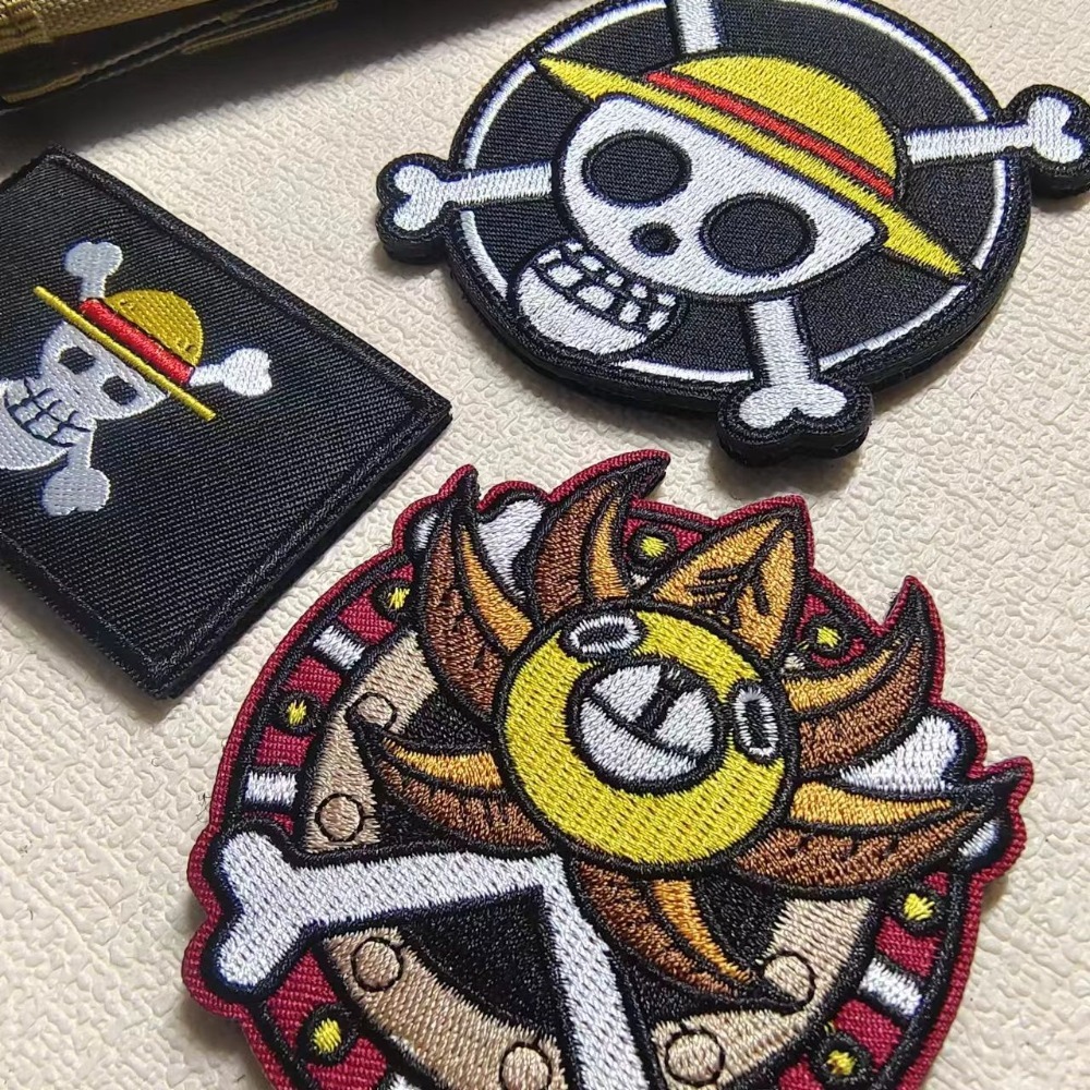 Velcro Sew On - Parches bordados de dibujos animados de