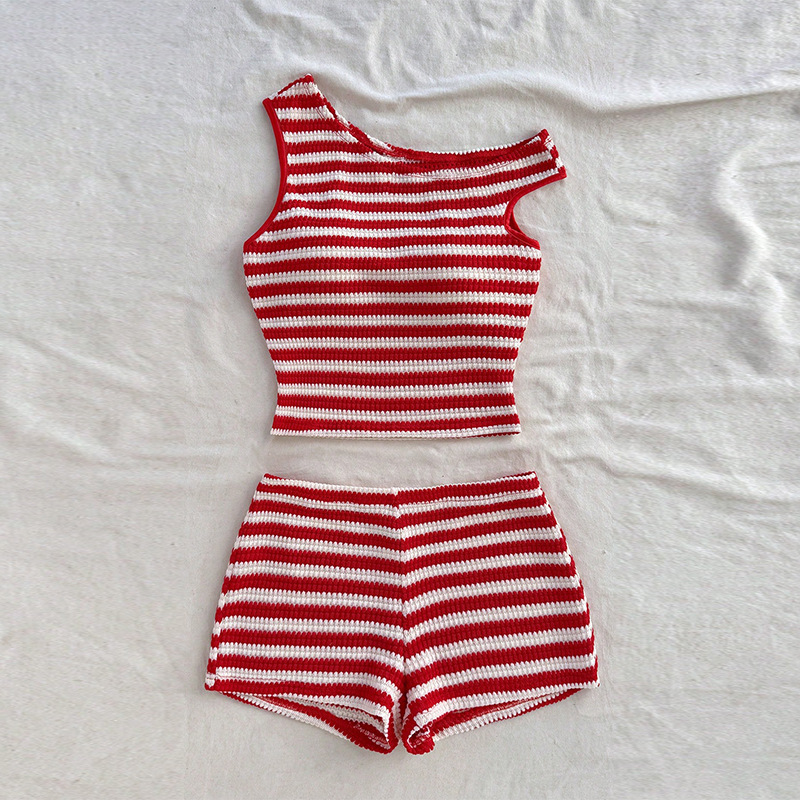 Sewing Vest - Conjunto corto de dos piezas de