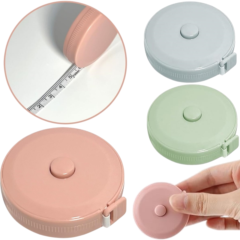Sewing Recycle - Cinta Métrica Mini de 1.5M, Retráctil