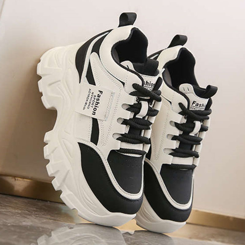 Sewing Fabric - Zapatillas Deportivas de Plataforma con Aumento