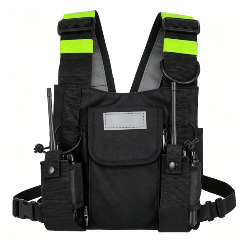 Sewing Vest - Bolso de pecho para walkie-talkies, riñonera