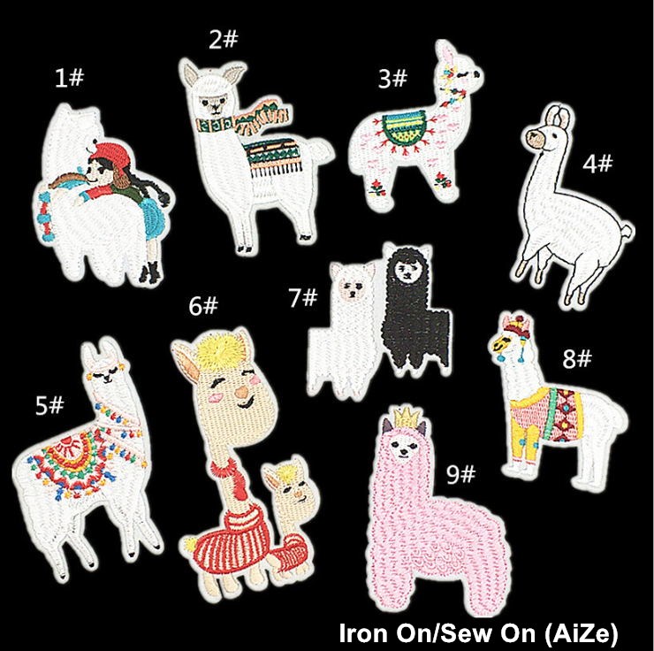 Sewing Id - Parche bordado de animales para planchar,