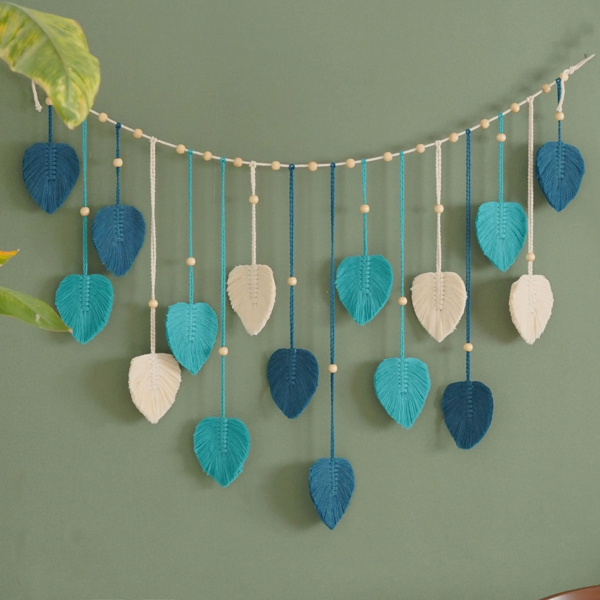 Century Textile & Sewing Supply - Guirnalda de hojas verdes, arte de