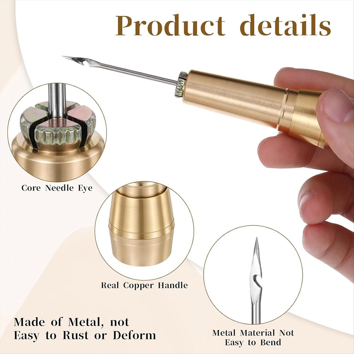 Sewing Repair - Kit de punzón de costura de