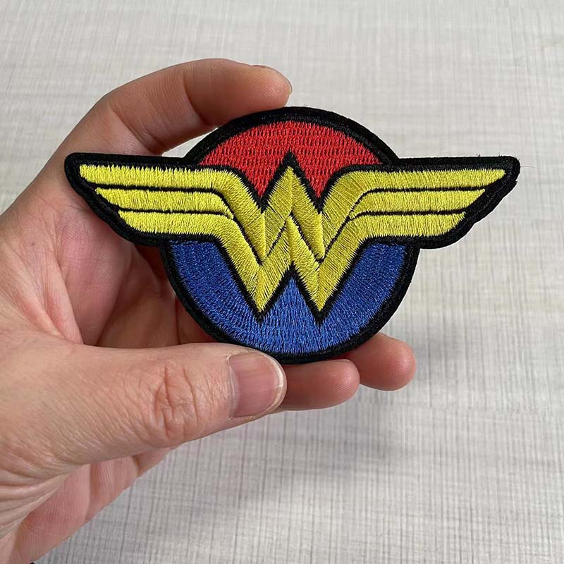 Velcro Sew On - W letra del alfabeto bordado emblema