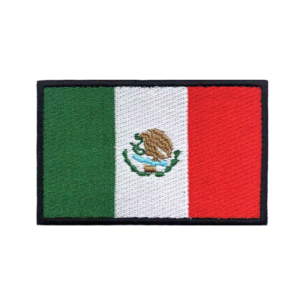 Velcro Sew On - Parches de bandera mexicana de México,