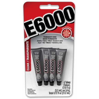 Fabric Glue Bond - Pegamento Adhesivo Transparente, Paquete de 4,
