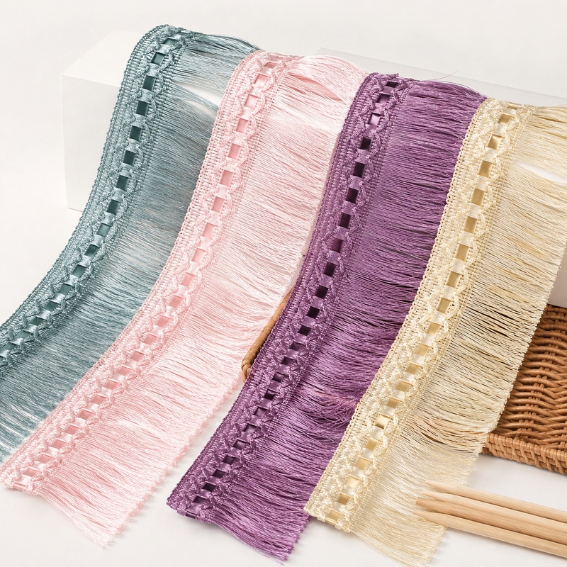 Textile And Sewing Supply - Cinta de Encaje con Flecos de