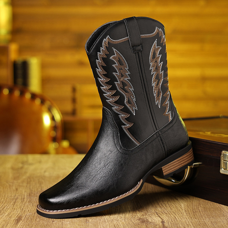 Botas de vaquero occidentales  - Sewing Embroidery Fabric reseña y precio