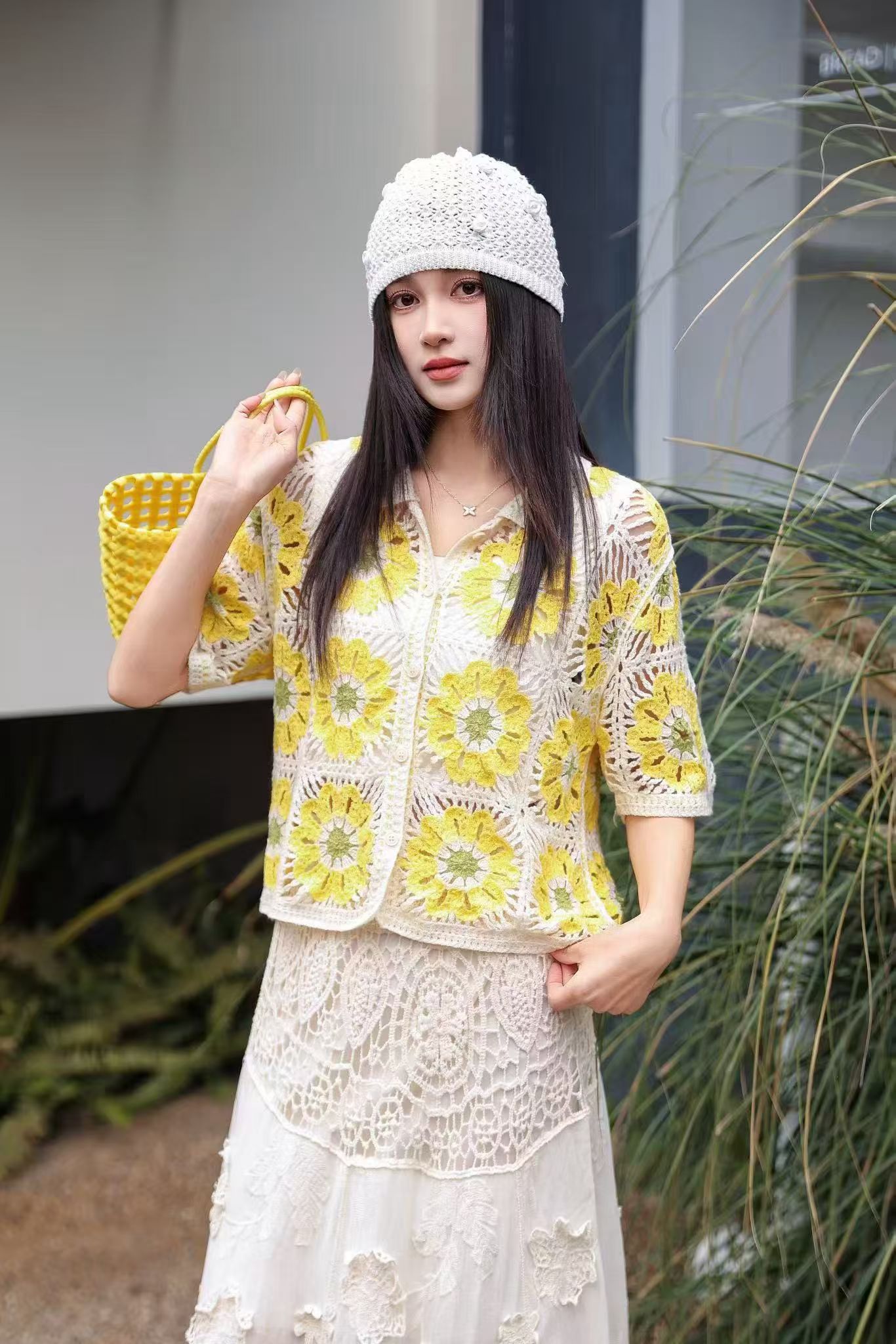 Blusa de punto de ganchillo Gr - Sewing Jackets reseña y precio