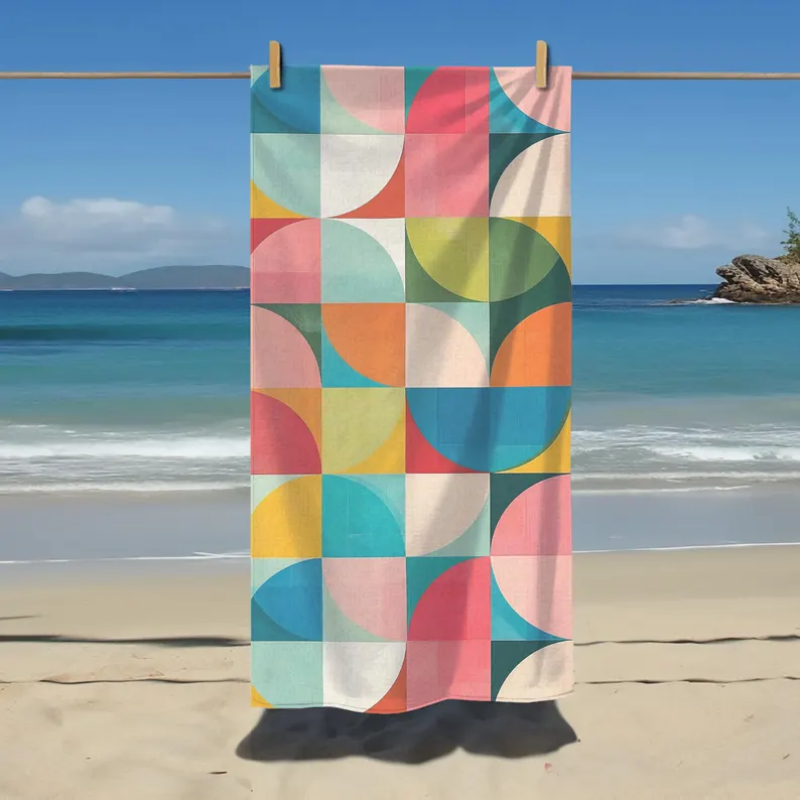 Toalla de Playa Moderna de Med - Century Textile & Sewing Supply reseña y precio