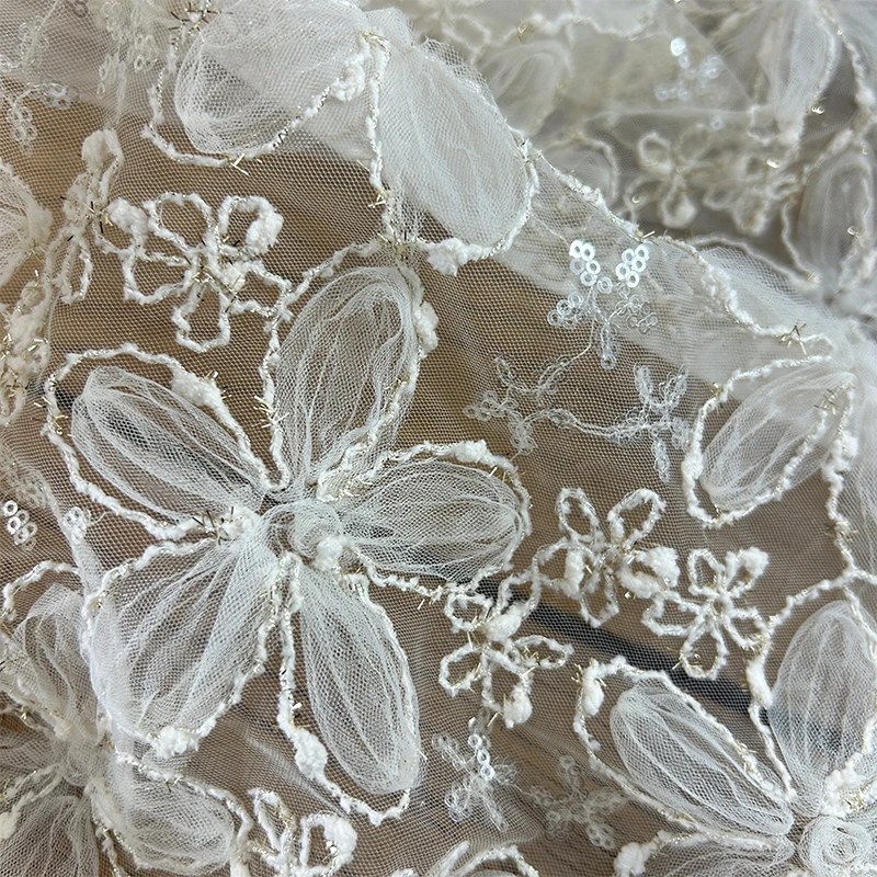 Tela de malla de lentejuelas b - Textile Sewing Techniques reseña y precio