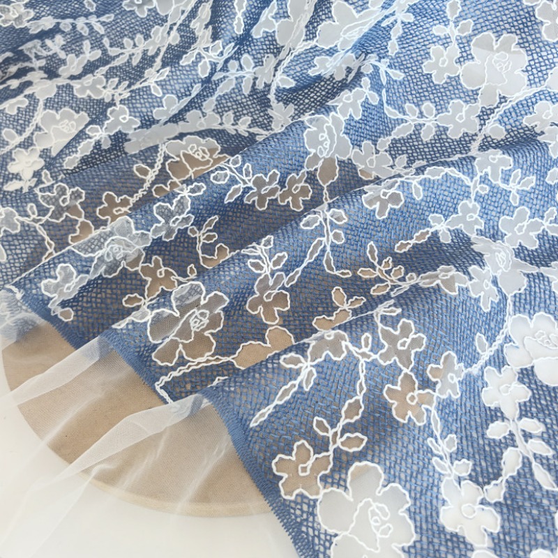Tela de Tul con Bordado Floral - Sewing Jackets reseña y precio