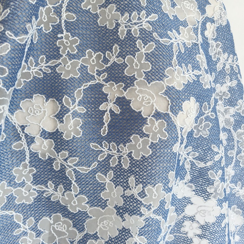 Tela de Tul con Bordado Floral - Sewing Jackets reseña y precio