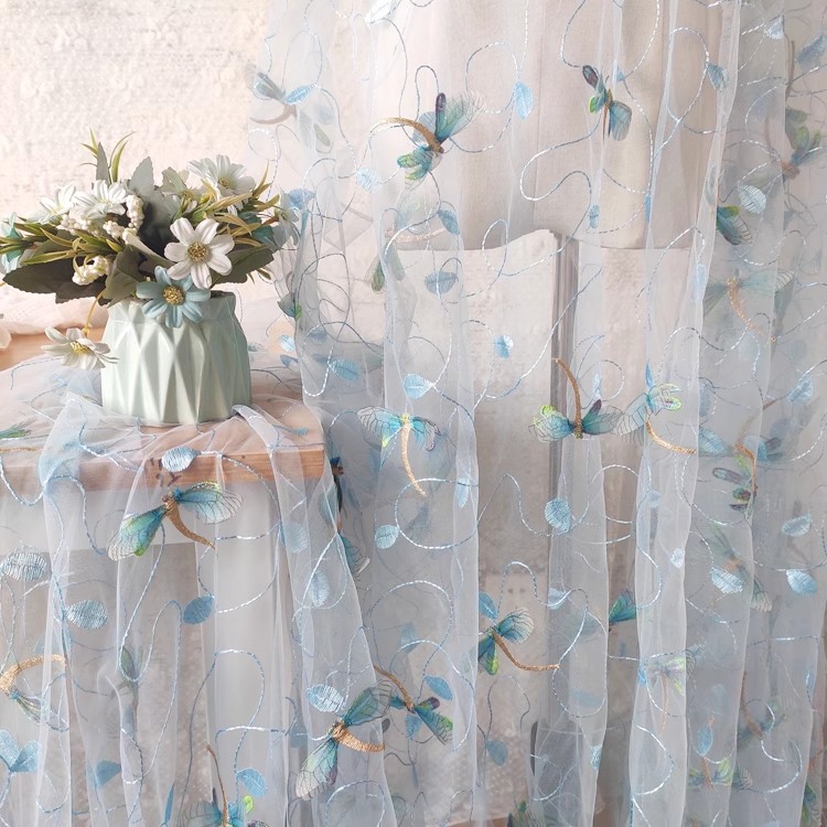 Tela de malla rosa azul de 1 y - Sewing Embroidery Fabric reseña y precio