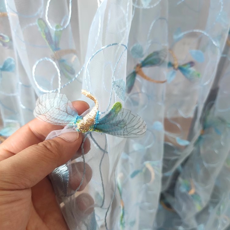 Tela de malla rosa azul de 1 y - Sewing Embroidery Fabric reseña y precio