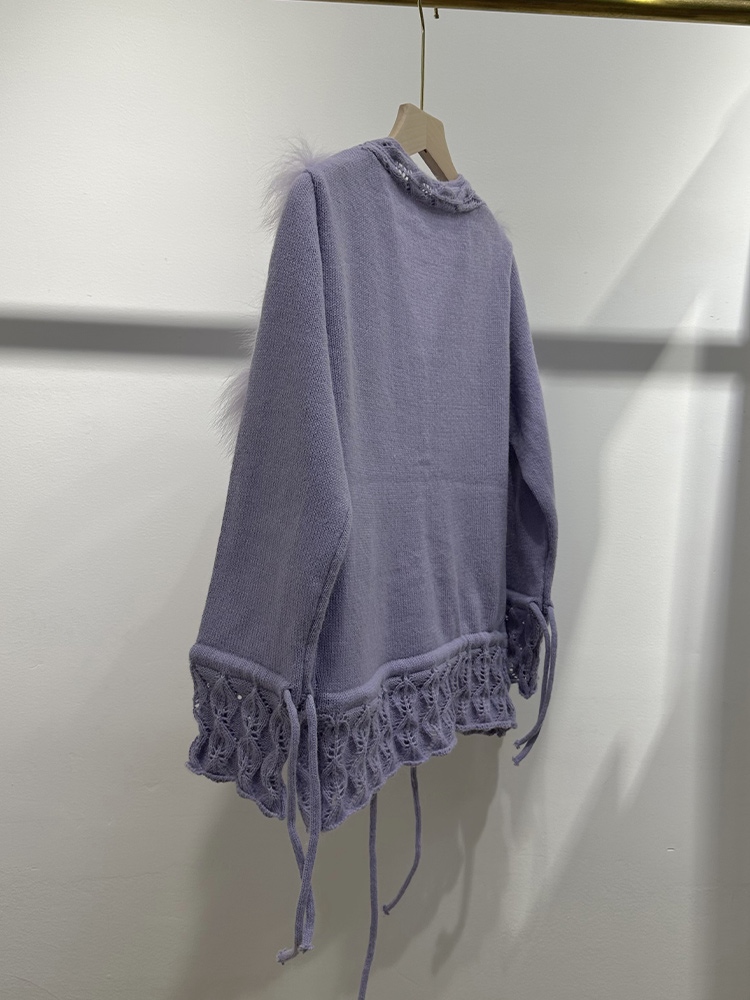 Suéter de Punto con Decoración - Sewing Jackets reseña y precio