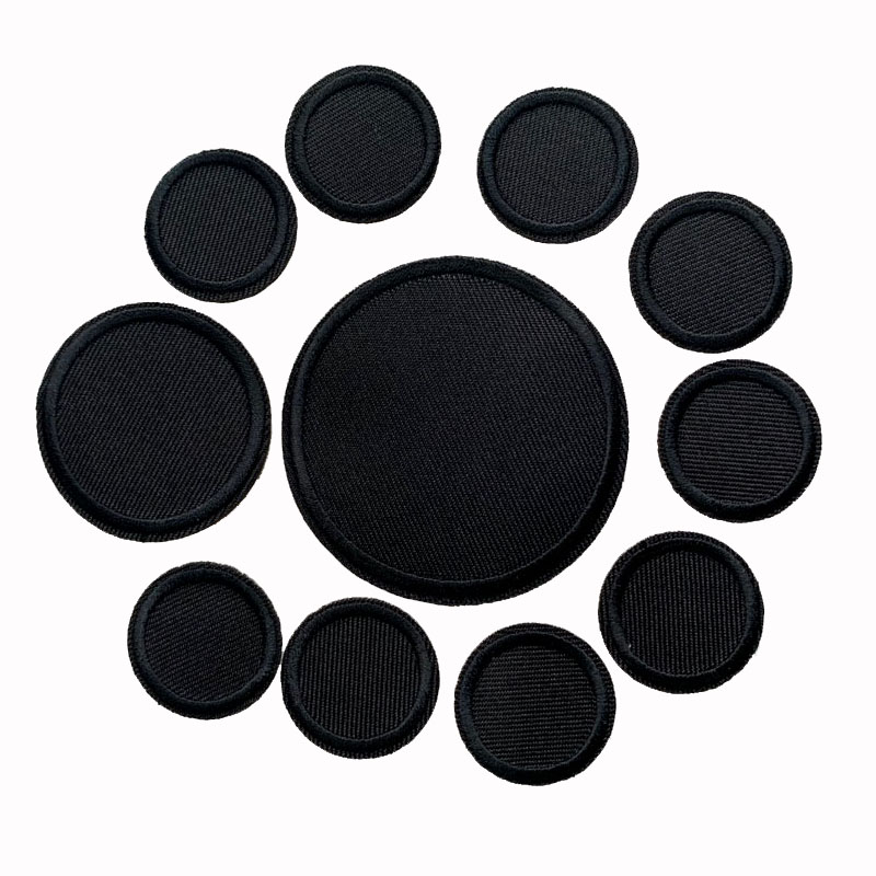 Parches redondos negros para r - Velcro Sew On reseña y precio