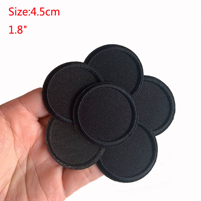 Parches redondos negros para r - Velcro Sew On reseña y precio
