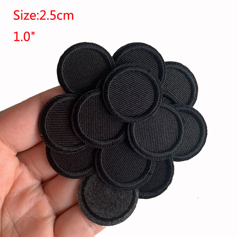 Parches redondos negros para r - Velcro Sew On reseña y precio
