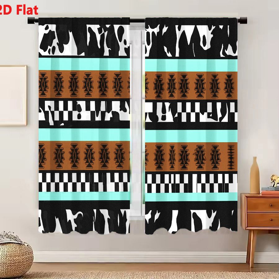 2 Cortinas con Patrón Tribal A - Century Textile & Sewing Supply reseña y precio