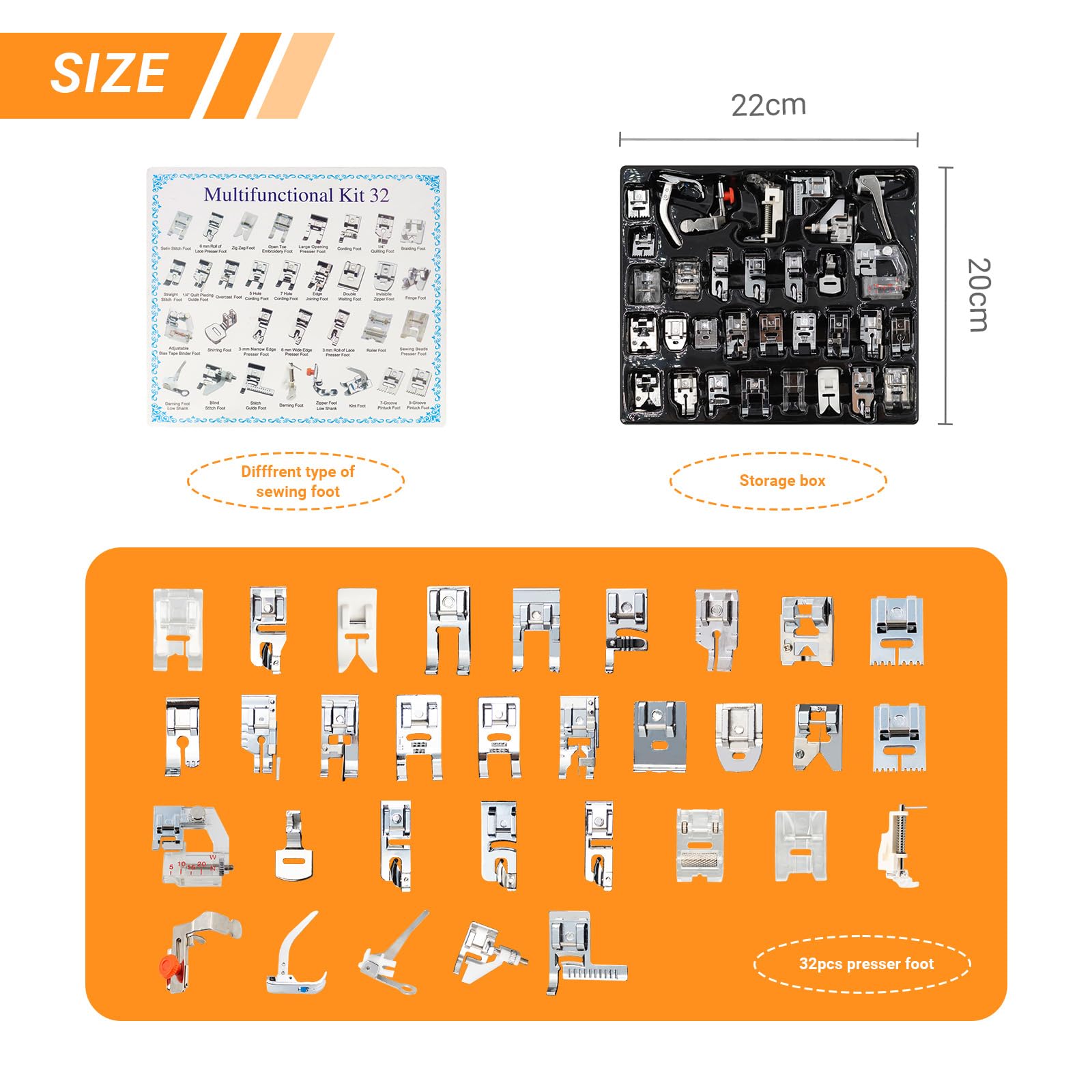 Kit de prensatelas de costura  - Zipper Foot Presser reseña y precio