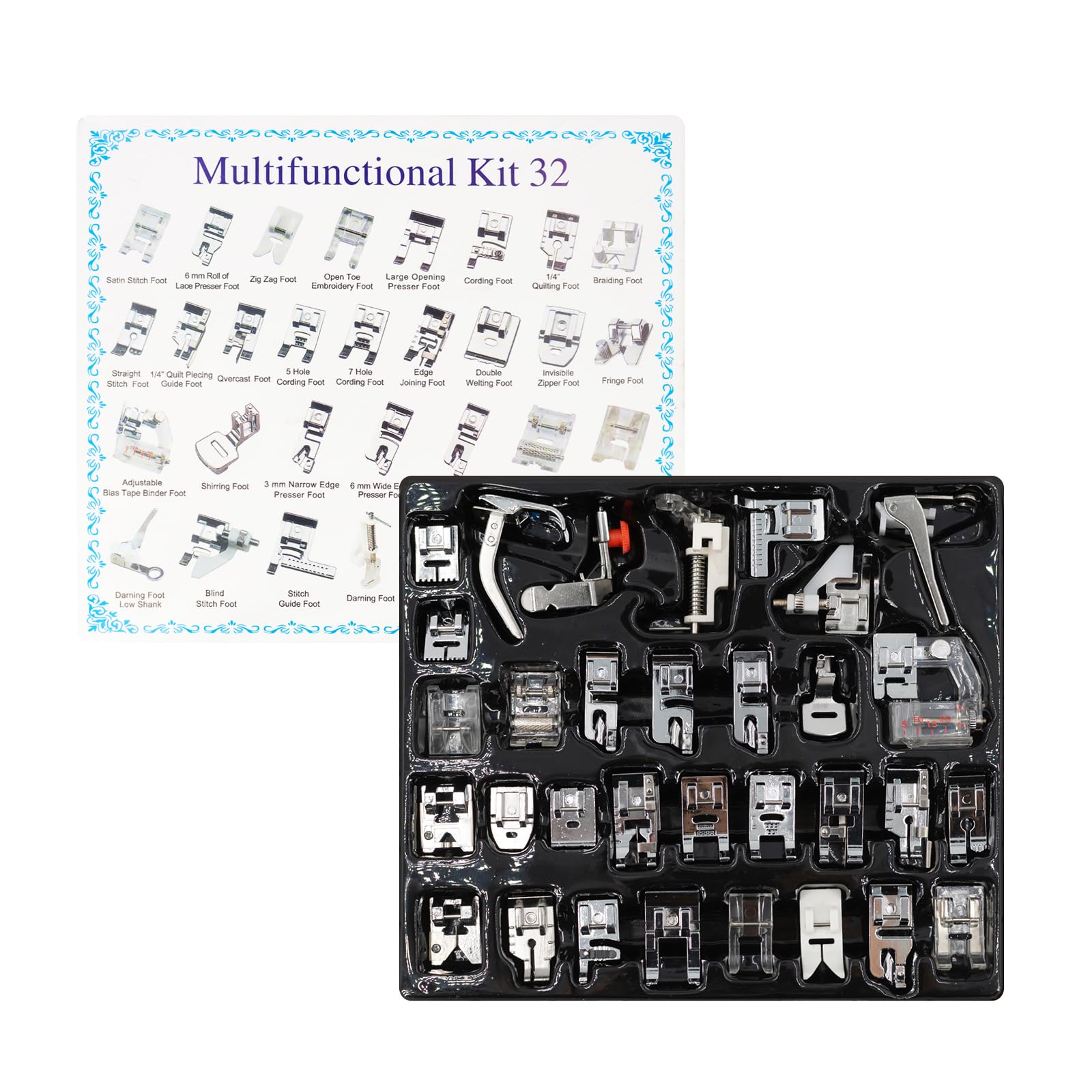 Kit de prensatelas de costura  - Zipper Foot Presser reseña y precio