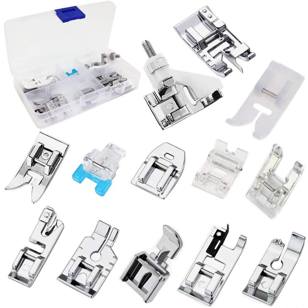 13 unids/caja prensatelas jueg - Zipper Foot Presser reseña y precio