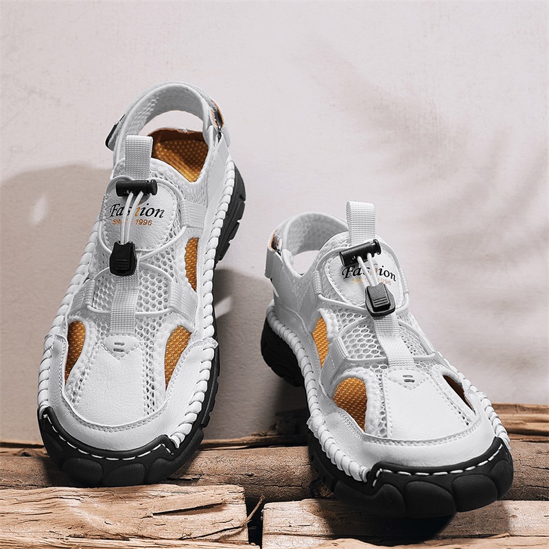 Sandalias simples hechas a man - Velcro Sew On reseña y precio