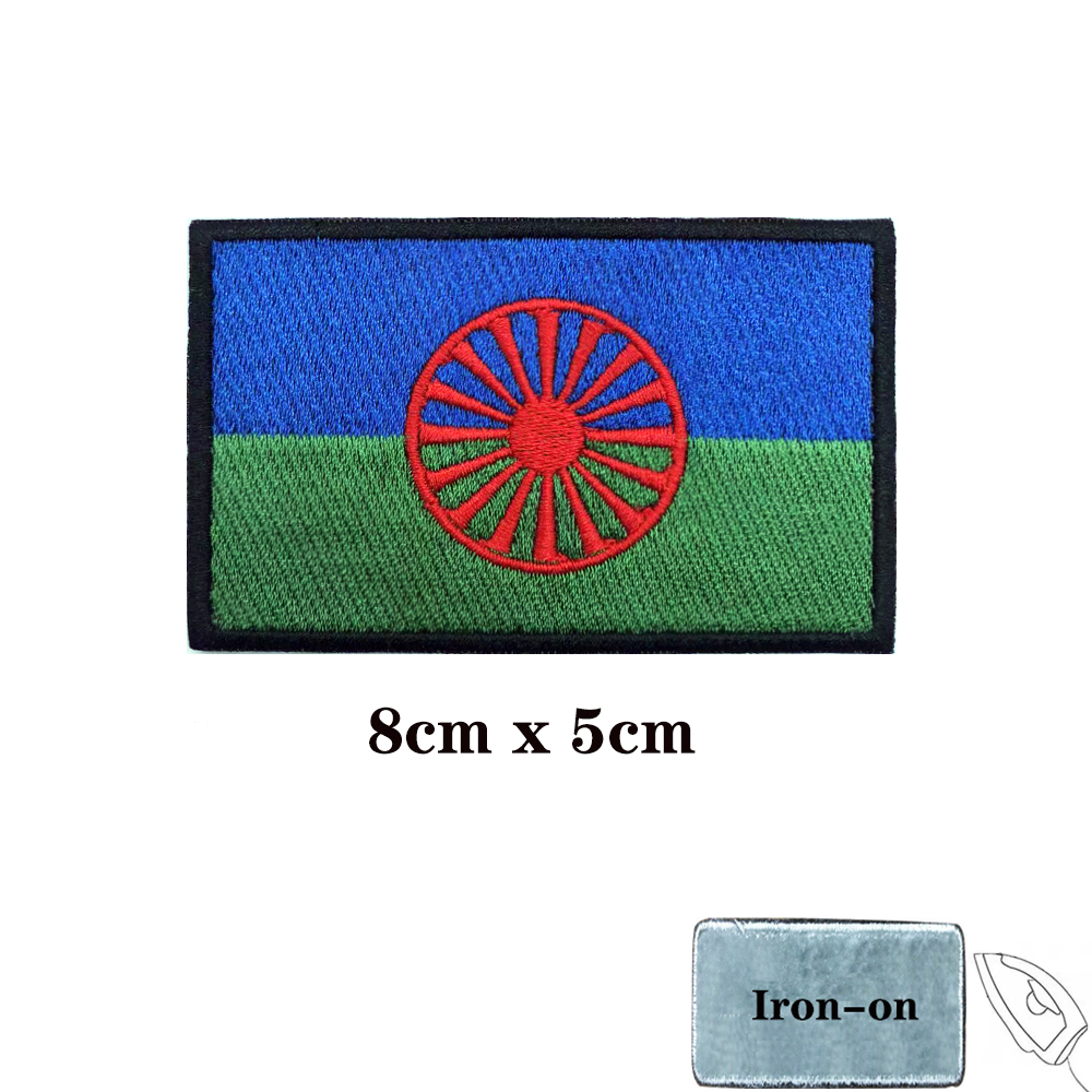 Rom Gypsy Flag Of The Romani p - Velcro Sew On reseña y precio