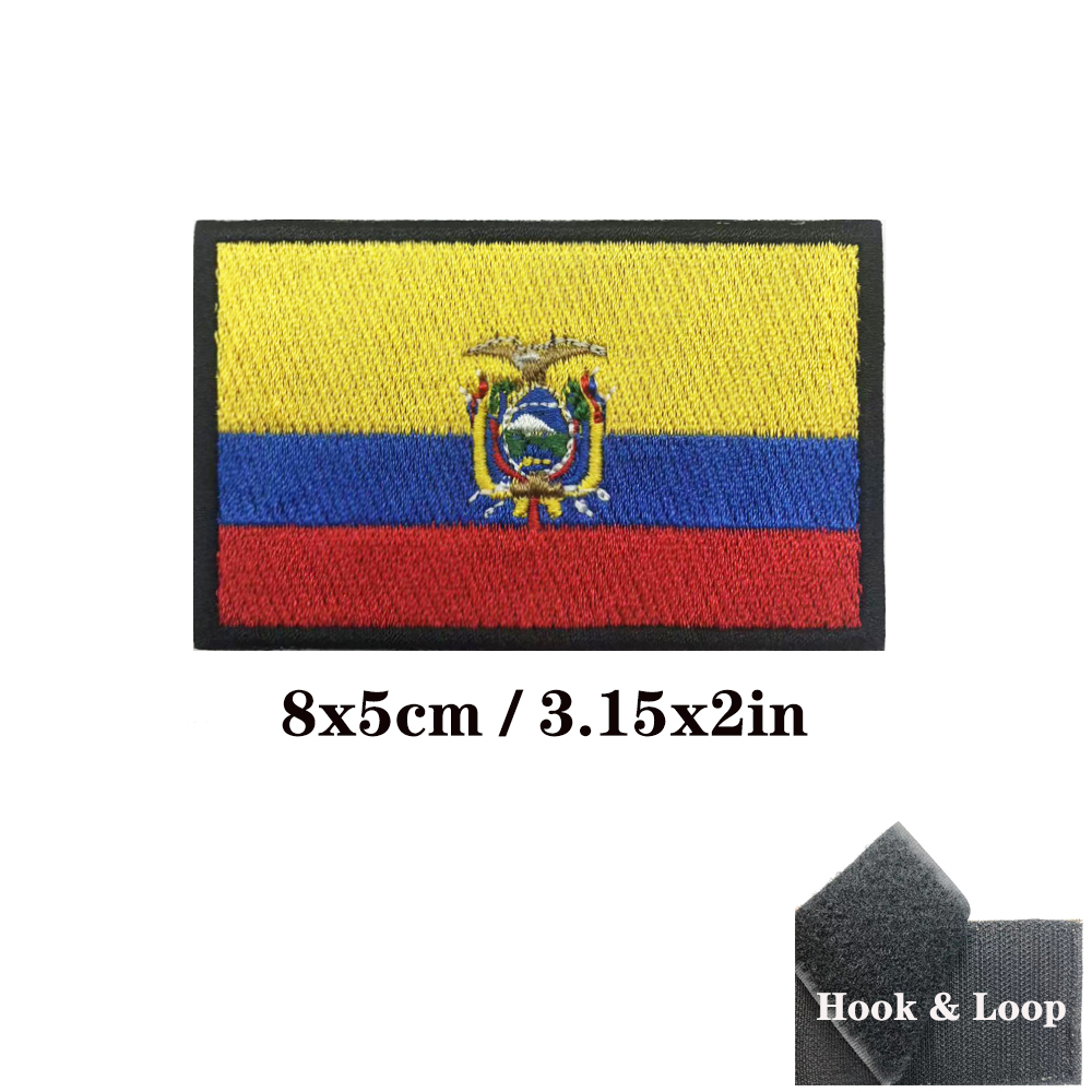 1PC bandera de Ecuador Ecuador - Velcro Sew On reseña y precio